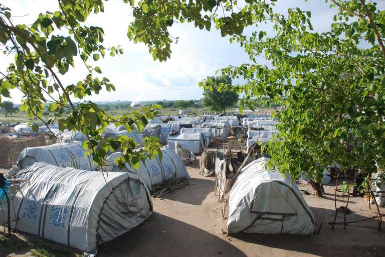 Zelte im Flüchtlingscamp